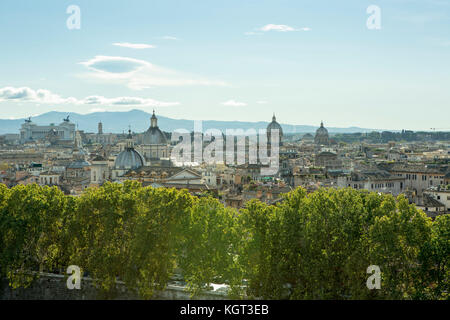 Blick auf Rom vom Castel Sant'Angelo Stockfoto