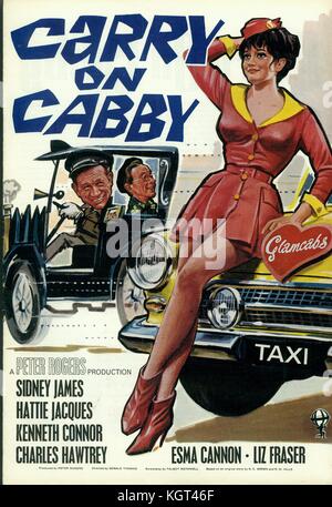 Auf Cabby (1963), Film Poster Stockfoto