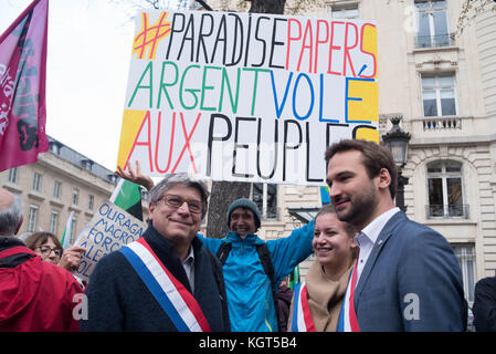 Paris: Versammlung - Kaufkraft der Rentner Stockfoto