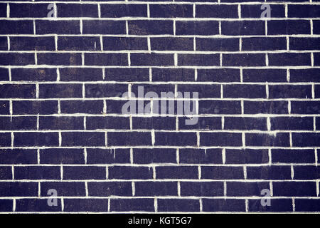 Alten, dunklen Mauer Textur oder Hintergrund, Farbe getonte Bild. Stockfoto