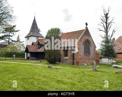 Kirche des hl. Andreas, Greensted - juxta-Ongar, Essex Stockfoto