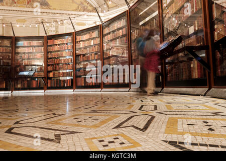 Rekonstruierte Thomas Jefferson Bibliothek Ausstellung in der Bibliothek des Kongresses, Washington, DC, Vereinigte Staaten von Amerika, USA. Stockfoto