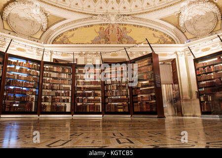 Rekonstruierte Thomas Jefferson Bibliothek Ausstellung in der Bibliothek des Kongresses, Washington, DC, Vereinigte Staaten von Amerika, USA. Stockfoto