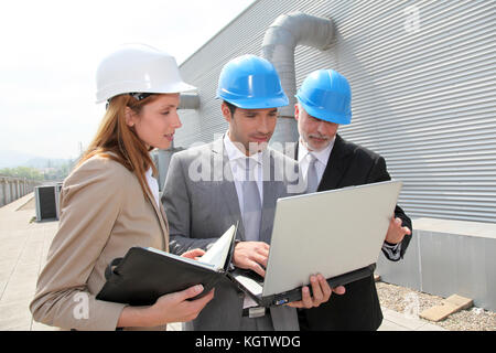 Geschäft Leute treffen am Standort Stockfoto