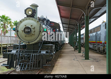 Texas, galveston Railroad Museum, Southern Pacific Motor Nr. 314 Baujahr 1892 Stockfoto