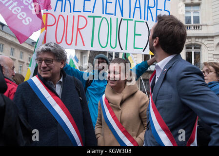 Paris: Versammlung - Kaufkraft der Rentner Stockfoto