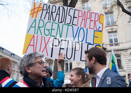 Paris: Versammlung - Kaufkraft der Rentner Stockfoto