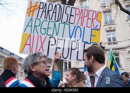 Paris: Versammlung - Kaufkraft der Rentner Stockfoto