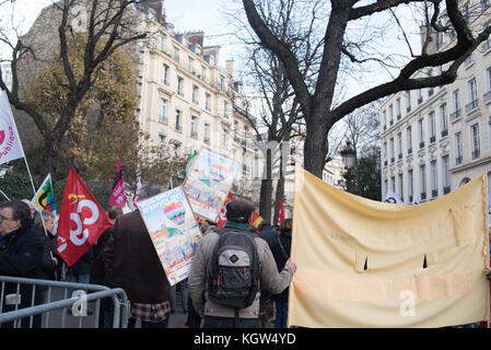 Paris: Versammlung - Kaufkraft der Rentner Stockfoto