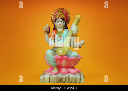 Indische Göttin saraswathi Statue Stockfoto