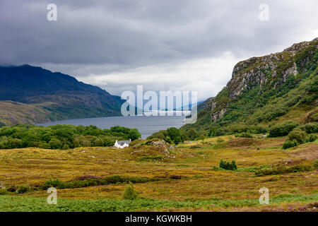 Loch Ewe in Wester Ross, an der Westküste von Schottland und den Atlantischen Ozean Stockfoto