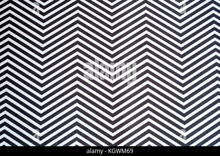 Hypnotisch schwarze und weiße Linien Hintergrund Stockfoto