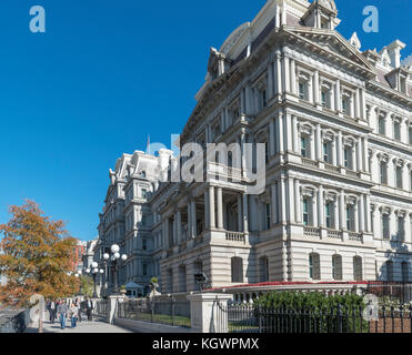 Eisenhower Executive Office Building, 17th Street NW, Washington DC, USA Stockfoto