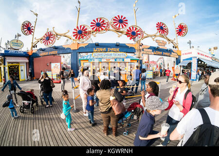 Eingang zu den Luna Park, Coney Island, Brooklyn, New York, NY, Vereinigte Staaten von Amerika. Stockfoto