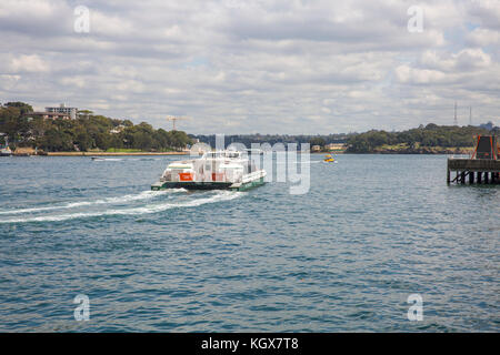 Sydney Rivercat Fähre auf Parramatta River in Sydney, Australien Stockfoto