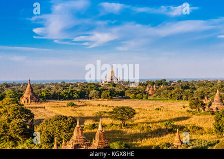 Pagoden von Old Bagan, Myanmar Stockfoto