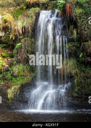 Lumb Loch Wasserfall auf Crimsworth Dekan Beck in der Nähe von Pecket gut Hebden Bridge West Yorkshire England Stockfoto