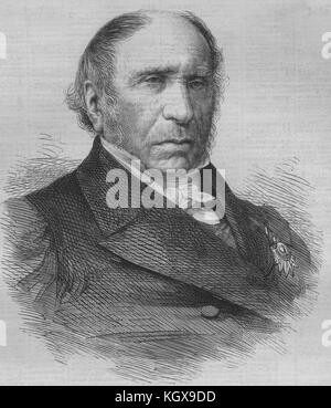 M. Dupin, Senator & Procureur-General des Kassationsgerichtshofs. Frankreich 1865. Die Illustrated London News Stockfoto