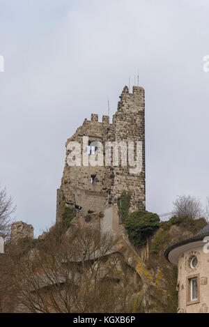 Burg Drachenfels Schloss in Petersberg, Deutschland Stockfoto