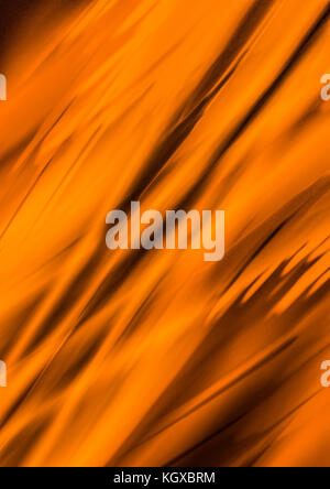 Abstrakte hellen Hintergrund in Orange- und Brauntönen mit überlagertem Zick-Zack-Streifen, montiert in einem Winkel Stockfoto