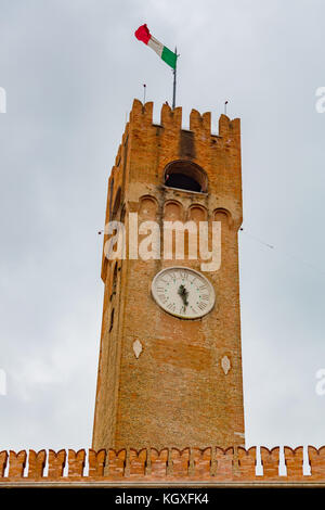 Treviso, Civic Tower Stockfoto