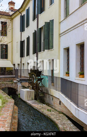 Wassermühle in Treviso. Region Venetien. Italien Stockfoto