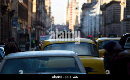 Melrose tv-show Dreharbeiten in Glasgow, Schottland Stockfoto