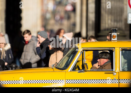 Melrose tv-show Dreharbeiten in Glasgow, Schottland Stockfoto