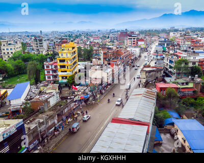 Kathmandu, Nepal, Asien, Blick auf die Stadt von Hotel top Stockfoto