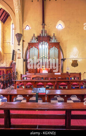 Pipe Organ Saint George Church, Ooty, Tamil Nadu, Indien, Asien Stockfoto