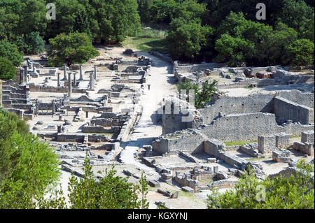 Frankreich. BOUCHES-DU-RHÔNE (13). ALPILLES REGIONALE PARC. SAINT-REMY-DE-PROVENCE. GLANUM, römische Ausgrabungsstätte. OPPIDUM Stockfoto