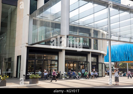 David Jones Kaufhaus in Barangaroo Bürokomplex im Stadtzentrum von Sydney, Australien Stockfoto
