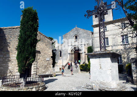 Frankreich. BOUCHES-DU-Rhone (13). Der BAUX de PROVENCE. Regionaler Naturpark der Alpilles. Schönste Dorf der Provence Stockfoto