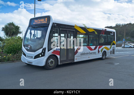 Dh-Bus TRANSPORT GUERNSEY Guernsey CT Plus Bus Service Stockfoto