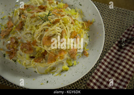 Pasta brasilianisches Essen Gourmet Stockfoto