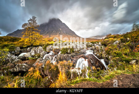 Buachaille Etive Mor wie lange Belichtung Stockfoto