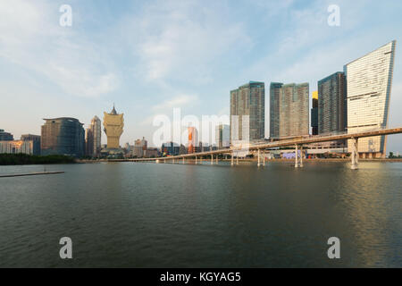 Bild von Macao (Macau), China. skyscraper Hotel und Casino Gebäude in der Innenstadt von Macao (Macau). Stockfoto