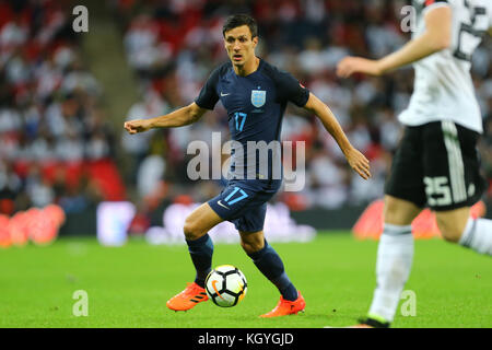 London, Großbritannien. 10 Nov, 2017. jack Cork von England während der internationalen Freundschaftsspiel zwischen Deutschland und England im Wembley Stadion in London, 10. November 2017, England. (Foto von Leila Coker/phcimages.com) Credit: phc images/alamy leben Nachrichten Stockfoto