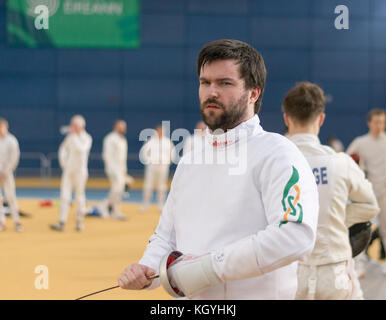 Dublin, Irland. November 2017. Irish Open einschließlich Satellite World Cup Herren epee Credit: Fabrice Jolivet/Alamy Live News Stockfoto