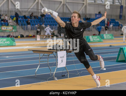 Dublin, Irland. November 2017. Irish Open einschließlich Satellite World Cup Herren epee Credit: Fabrice Jolivet/Alamy Live News Stockfoto