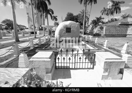 Sehenswürdigkeiten außerhalb von Fidel Castros Grab, Santa Ifigenia Friedhof, Santiago de Cuba, Kuba Stockfoto