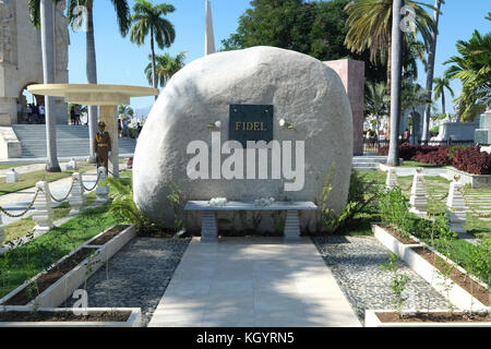 Sehenswürdigkeiten außerhalb von Fidel Castros Grab, Santa Ifigenia Friedhof, Santiago de Cuba, Kuba Stockfoto