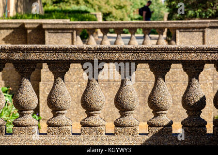 Columbia Heights Nachbarschaft, Meridian Hill Park/Malcolm X Park Balustrade Detail in Washington, D.C., Vereinigte Staaten von Amerika, USA. Stockfoto