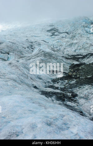 Die riesige Icefield des Fox Glacier, South Island, Neuseeland Stockfoto