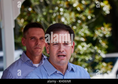 Marco Rubio auf einem US-Senat Veranstaltung im Jahr 2016 Stockfoto