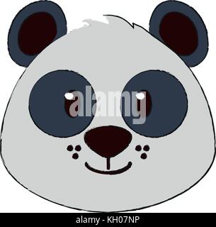 niedliche Skizze zeichnen Pandabär Stock-Vektorgrafik - Alamy