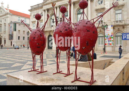 Moderne Kunst im Zentrum von Lissabon, Portugal Stockfoto