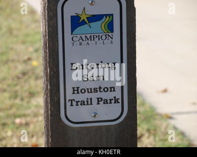 Sam Houston trail Park begeistert Stockfoto