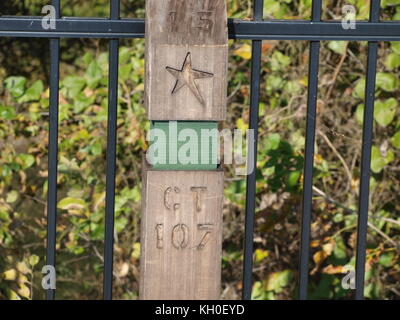 Sam Houston trail Park begeistert Stockfoto