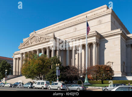 National Archives Gebäude, Constitution Avenue, Washington DC, USA Stockfoto